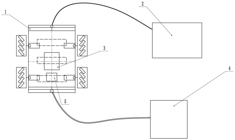 Uniform-stress spraying device for Mecanum wheel gate panel and control method