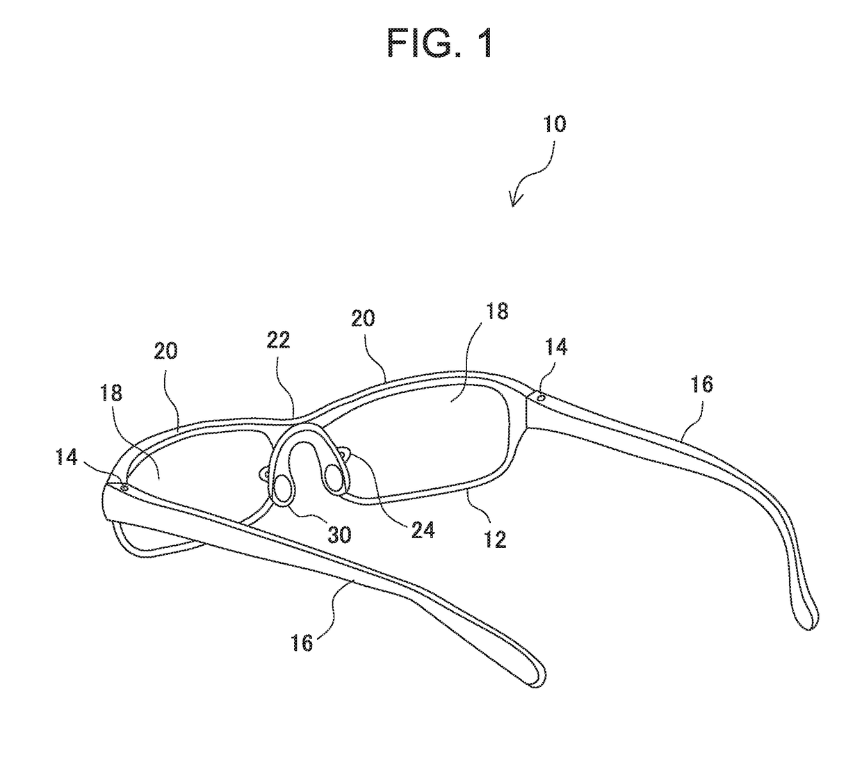 Nose pad and eyeglasses provided with the pad