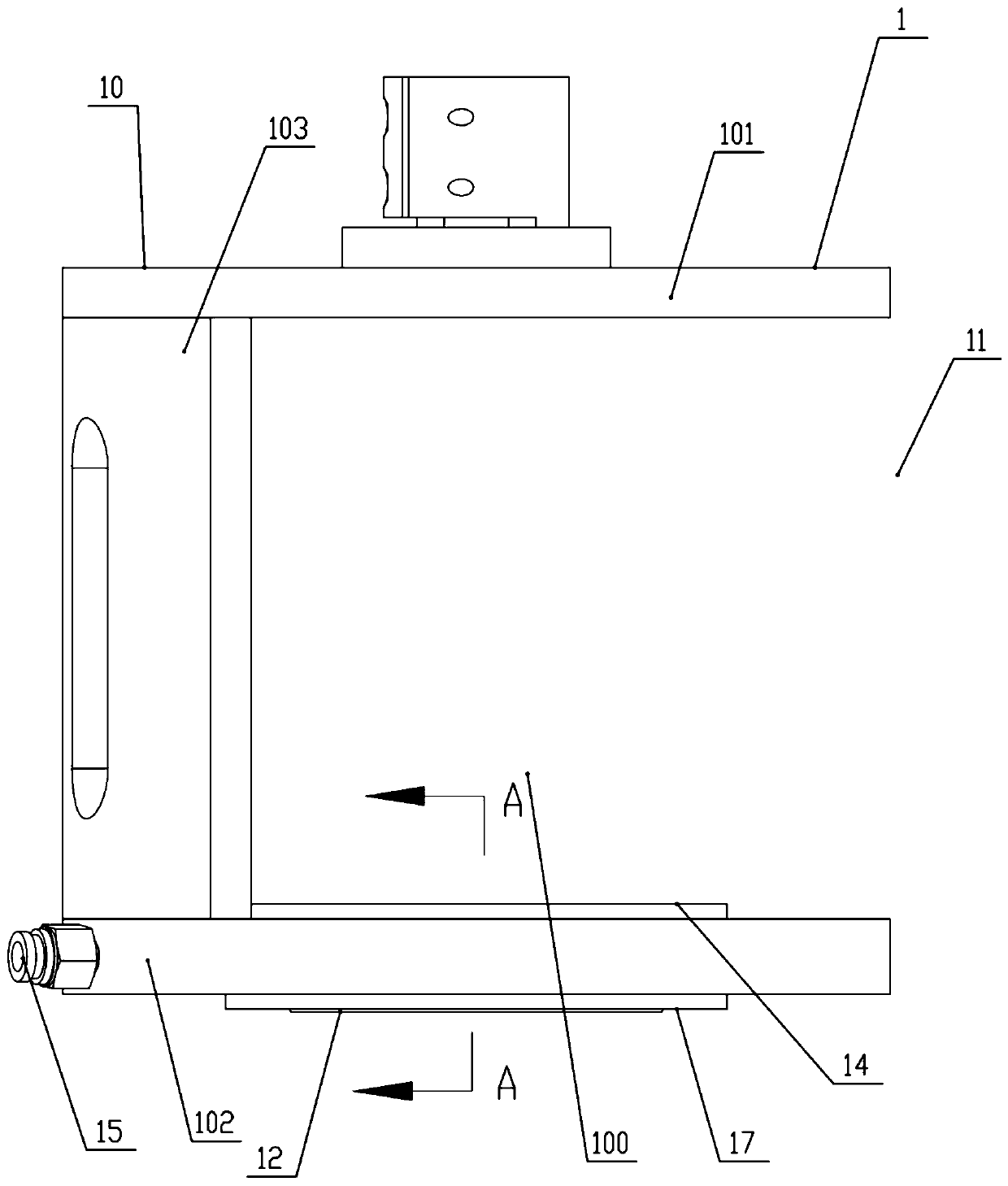 Visual measuring device with prism module