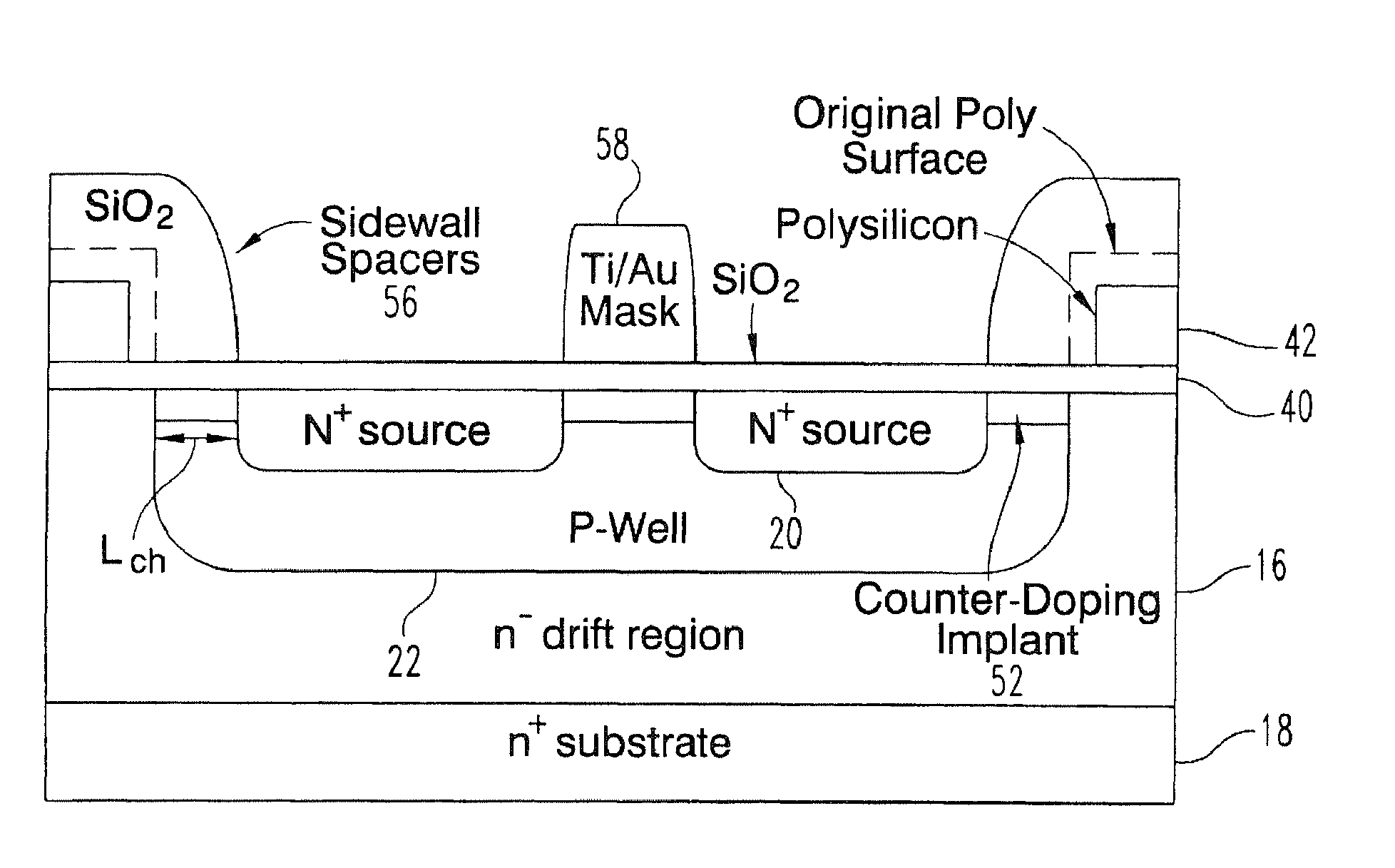 Short-channel silicon carbide power MOSFET