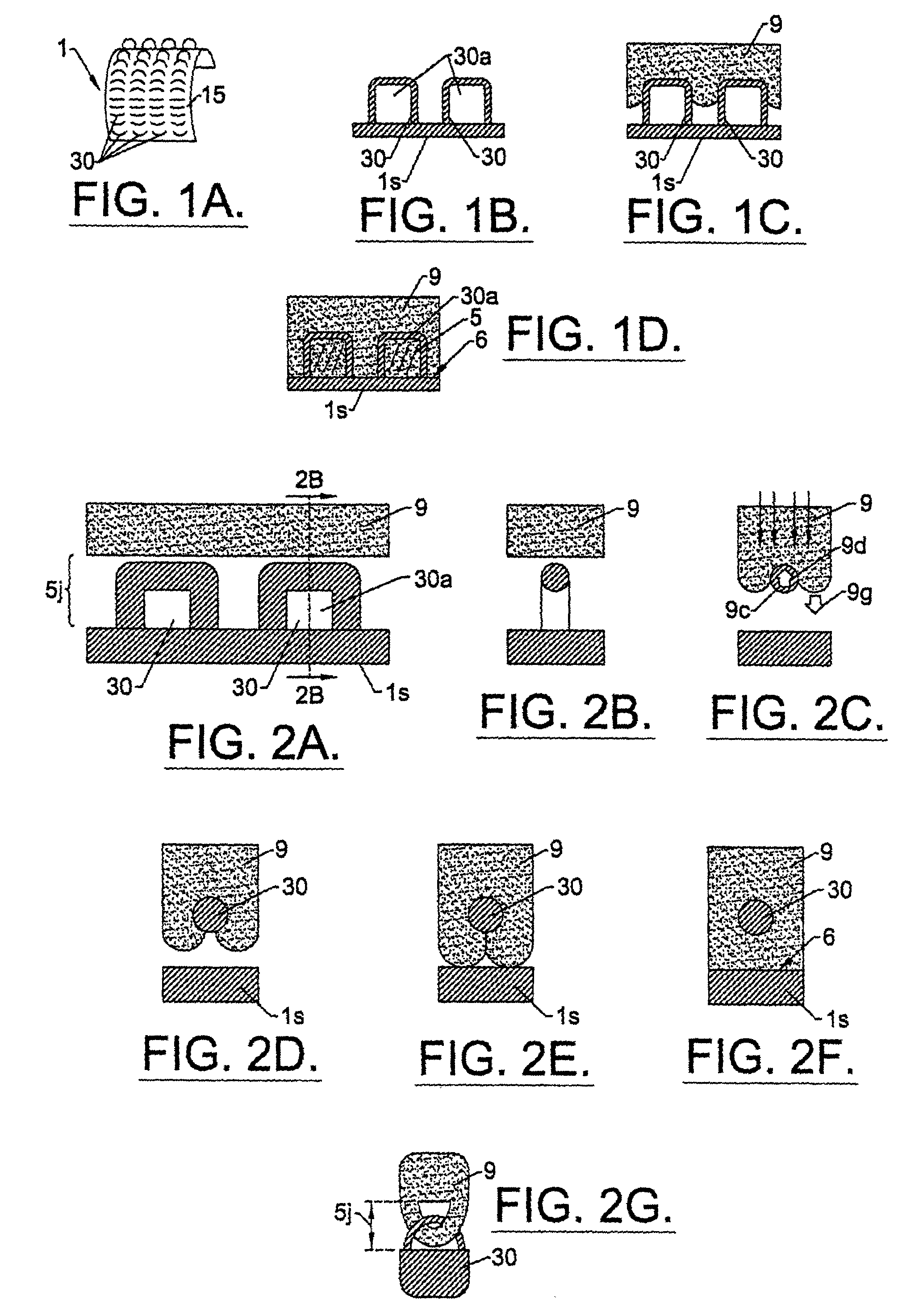 Tissue lockable connecting structures