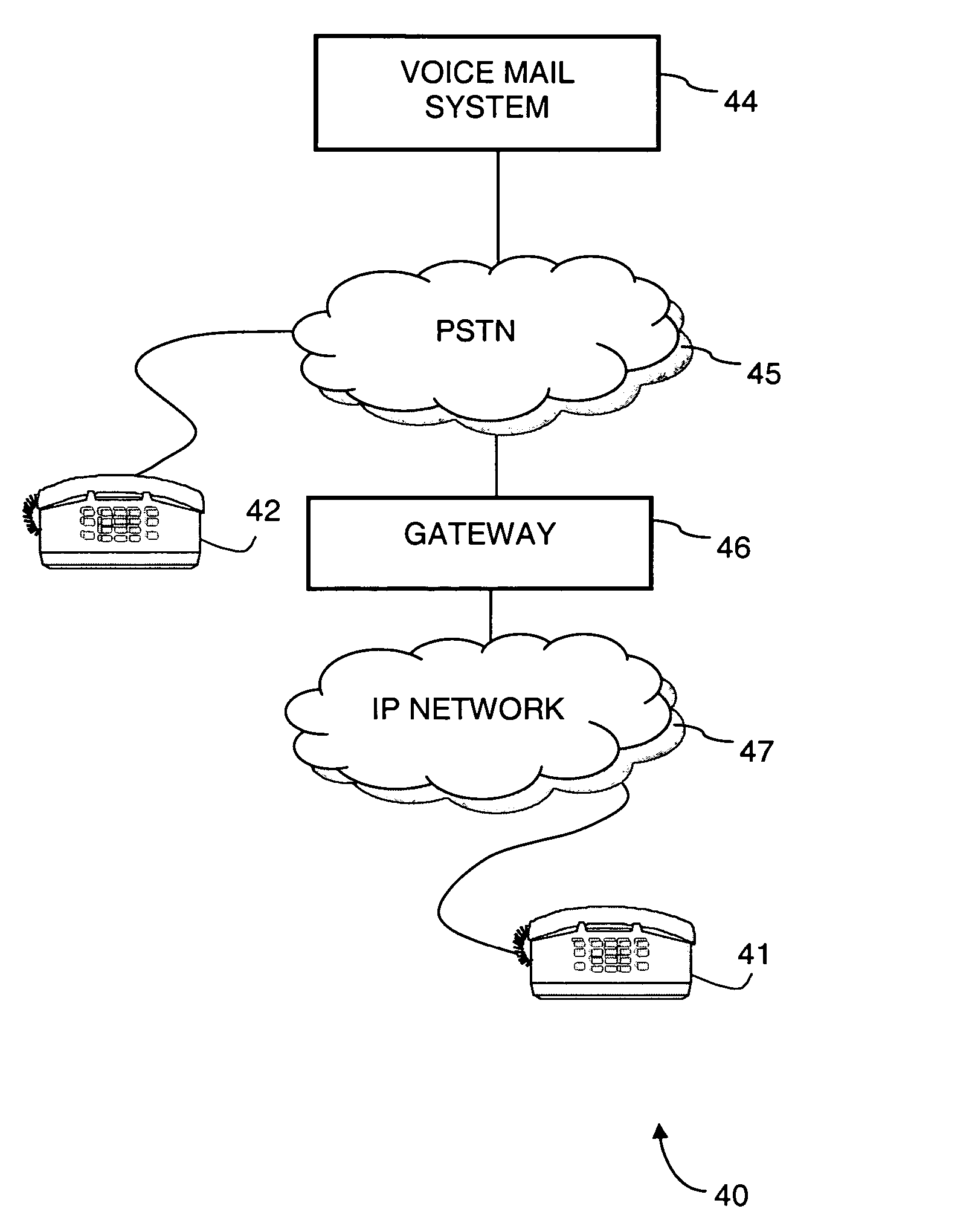 Method and system for providing a call answering service between a source telephone and a target telephone