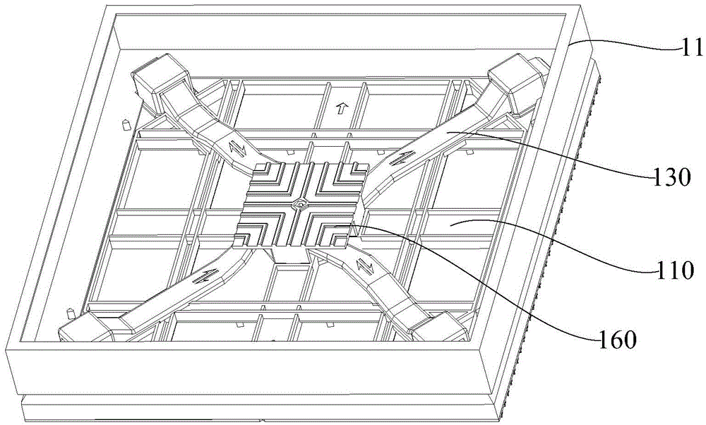 Installation module and led display assembly containing the installation module