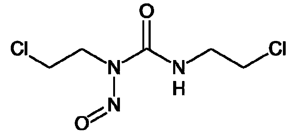 Application of carmustin in preparation of medicine for treating lymjphoma