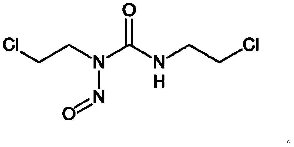 Application of carmustin in preparation of medicine for treating lymjphoma