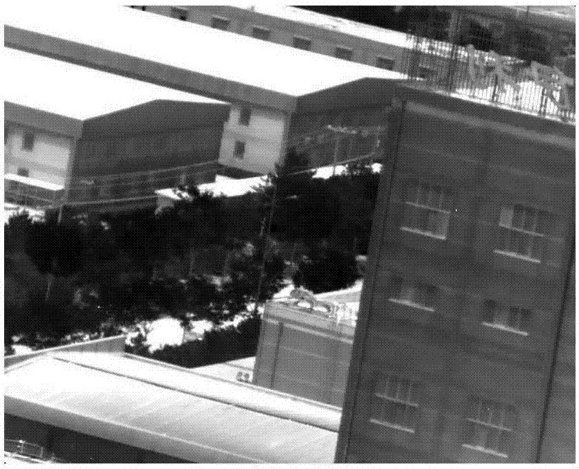 Noise-suppression infrared image digital detail enhancement method