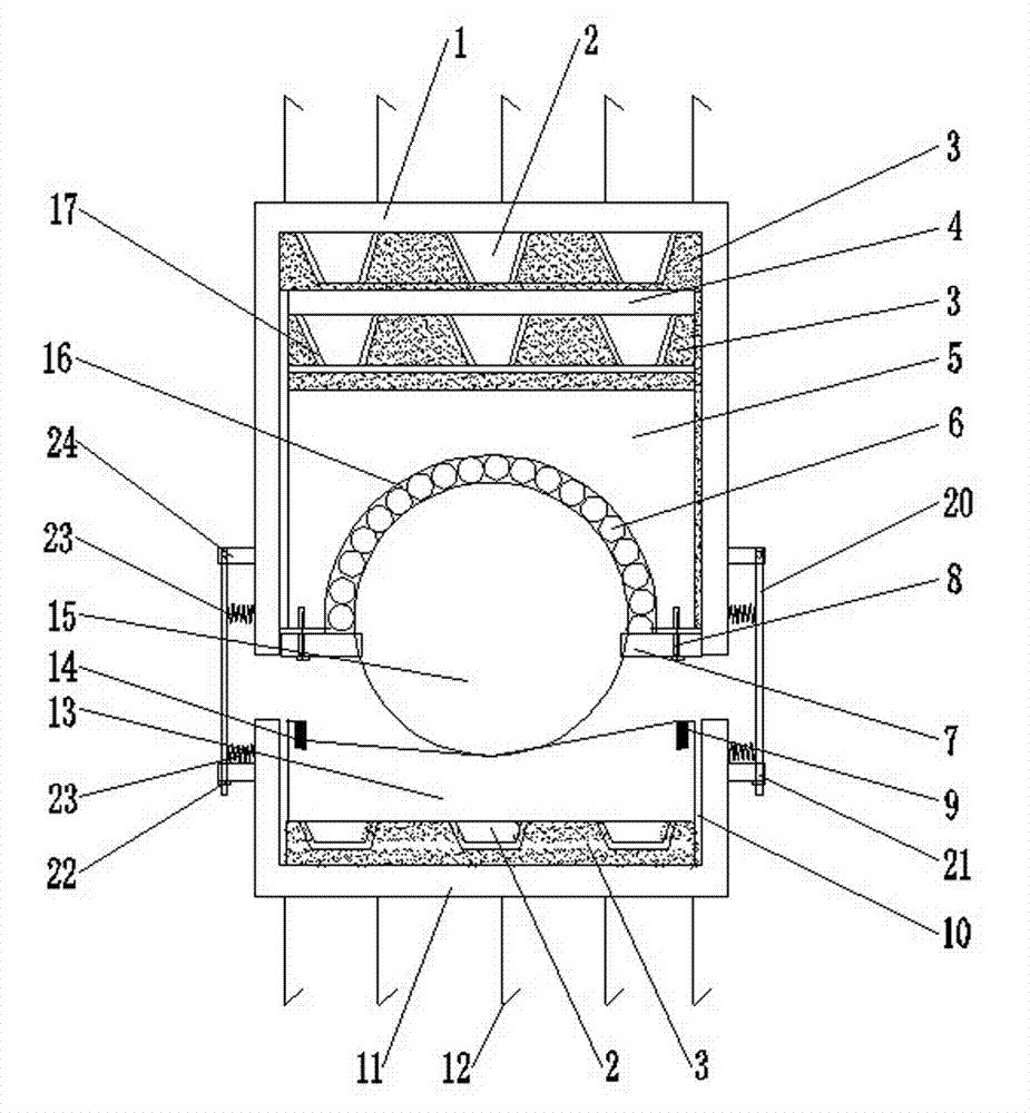 Isolated rolling type vibration damping device