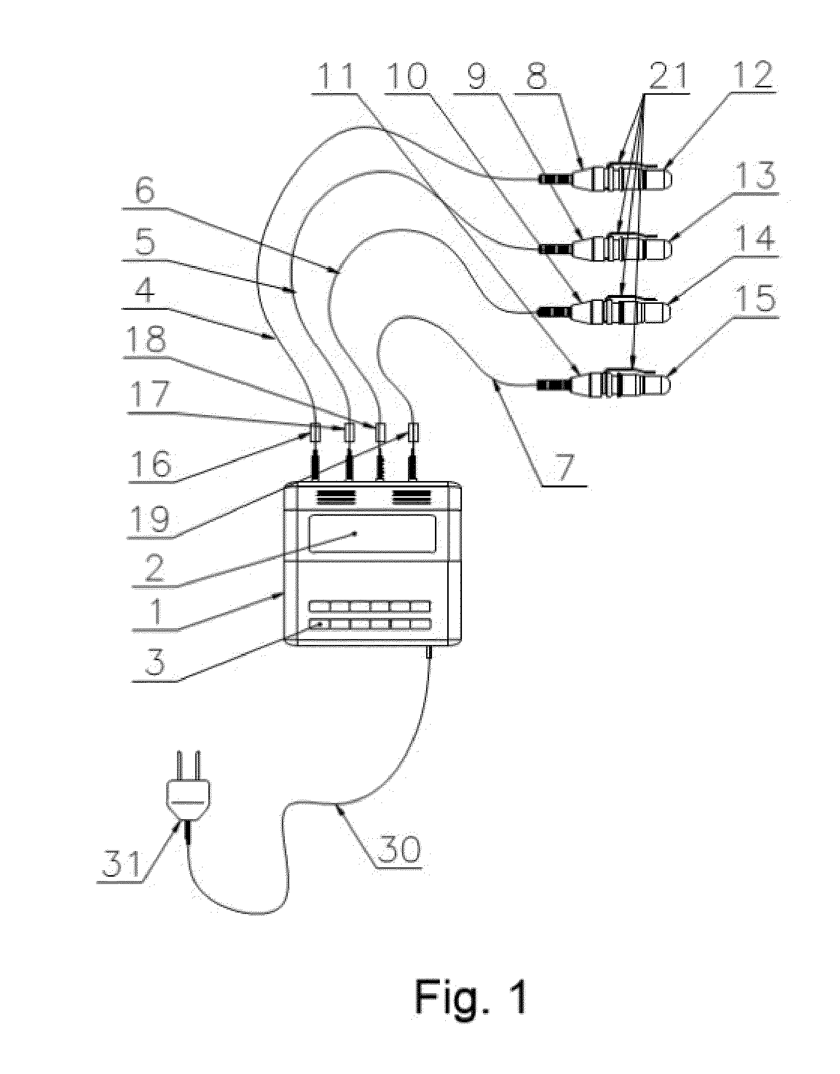 Device for stimulation of the brain by laser circularly or elliptically polarized light