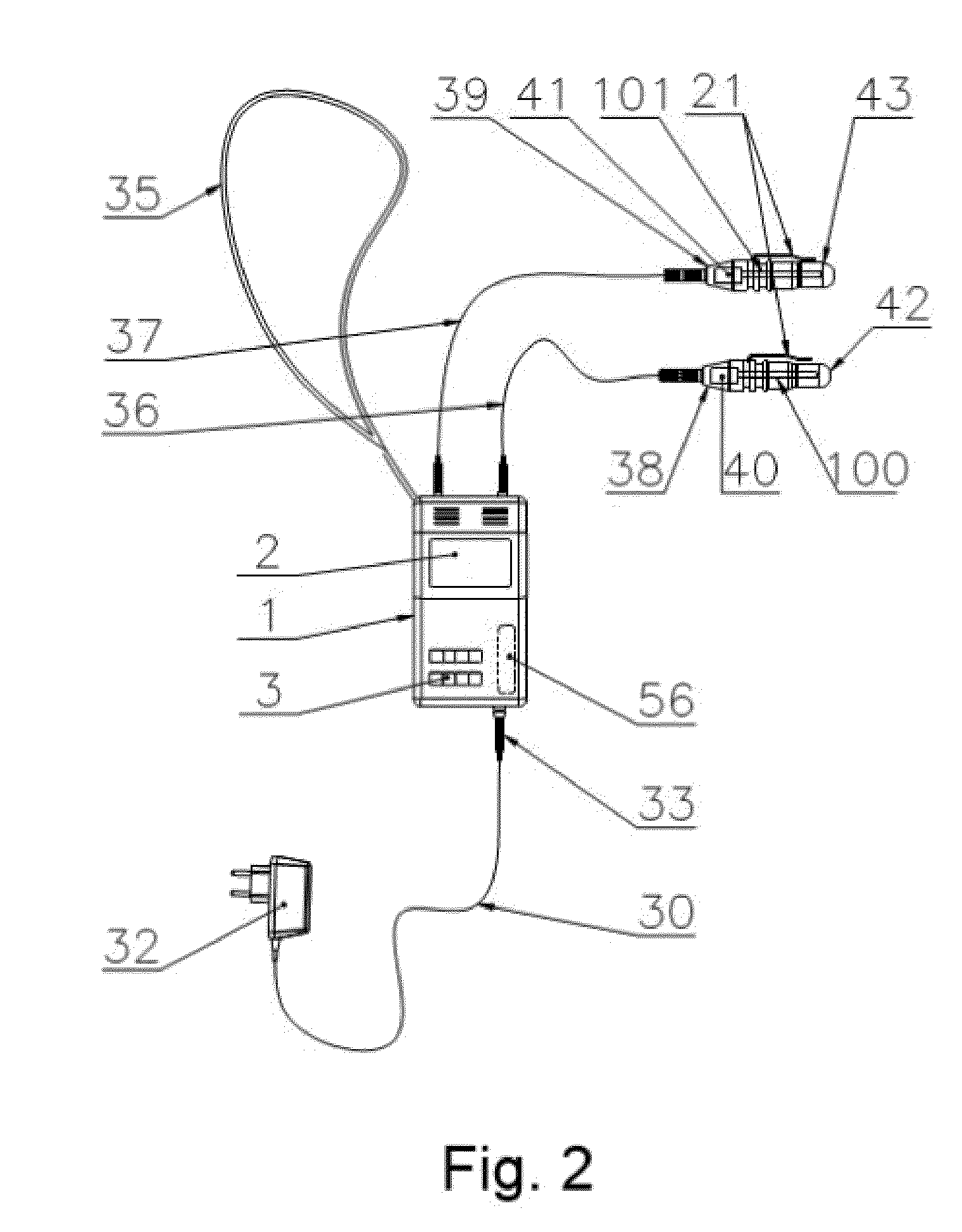 Device for stimulation of the brain by laser circularly or elliptically polarized light