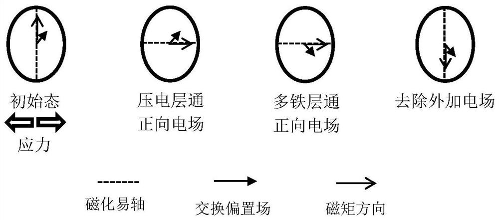 Magnetization-flipped magnetoelectric coupling device, memory cell, memory array and memory