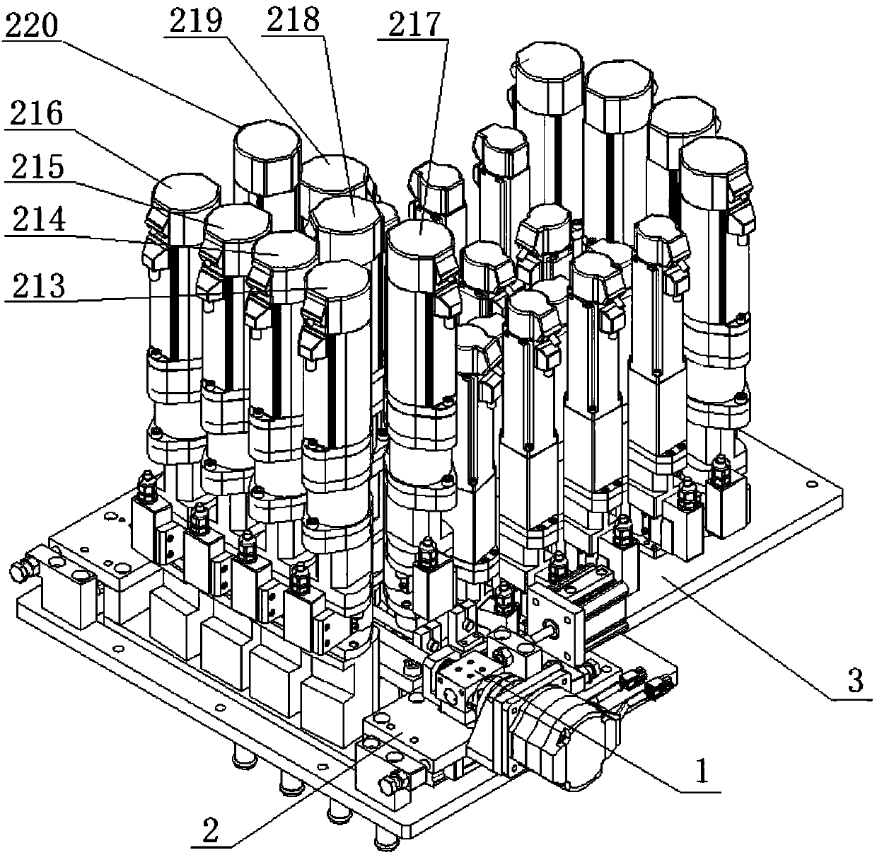 Automatic position-changing mechanism of tightening machine