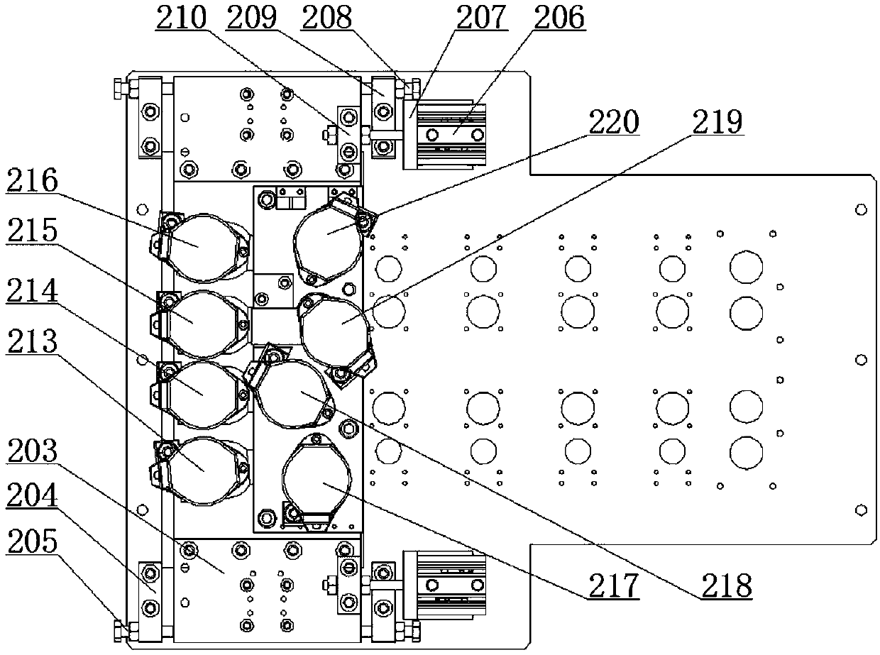 Automatic position-changing mechanism of tightening machine