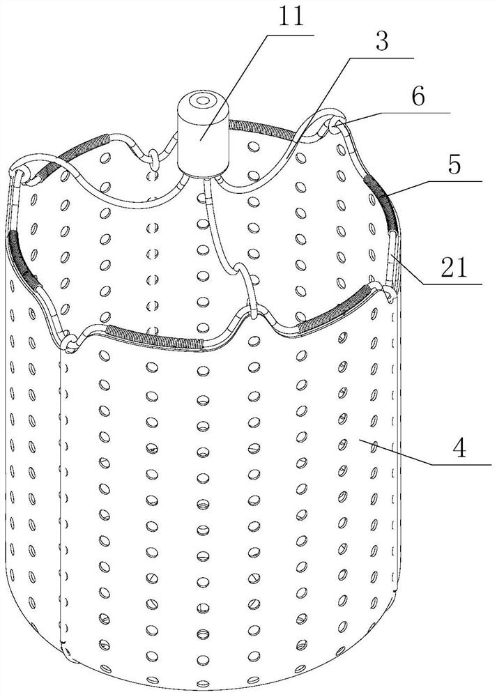 Protective umbrella and far-end protective device for peripheral blood vessel