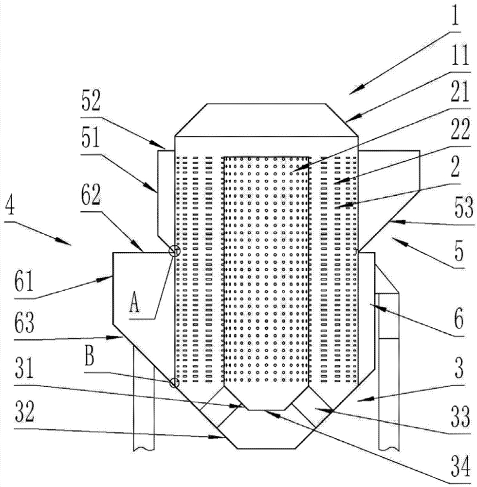 Cooling device for annular cooling machine and annular cooling machine