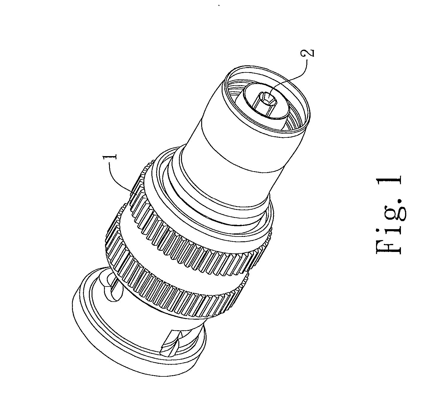 Connector structure for high-frequency transmission lines