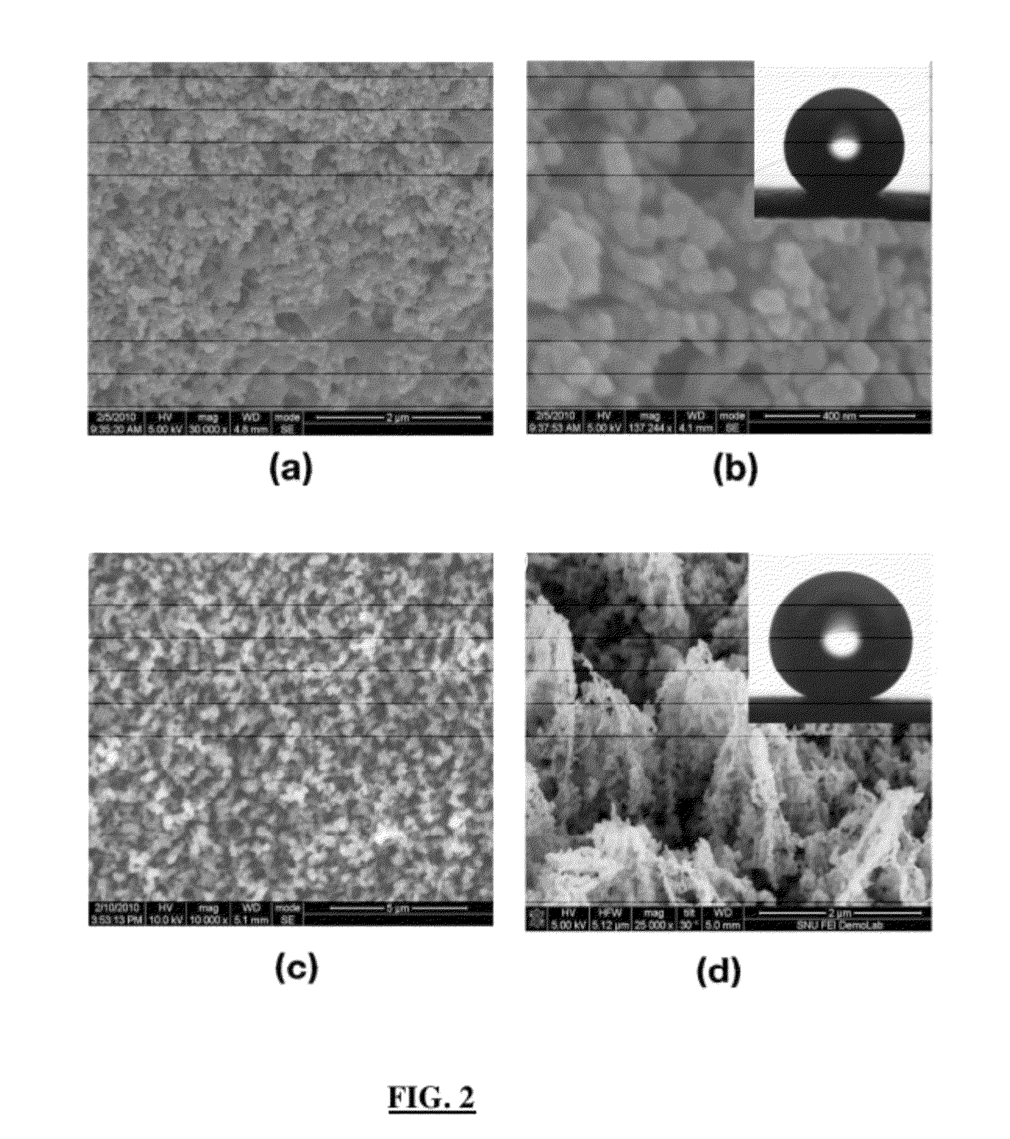 Porous medium with increased hydrophobicity and method of manufacturing the same