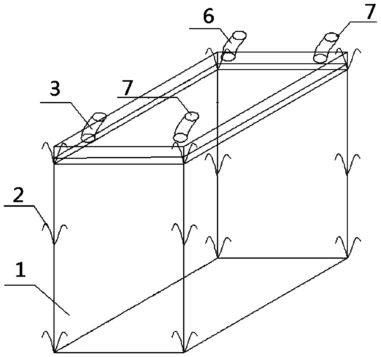 Building method of novel gob-side packing body