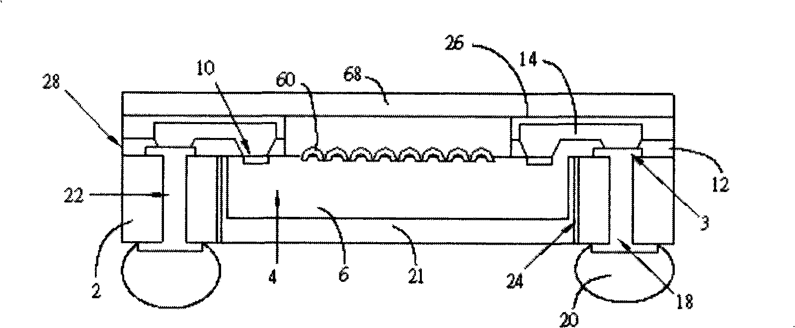 Image sensor chip scale package having inter-adhesion with gap and method of the same