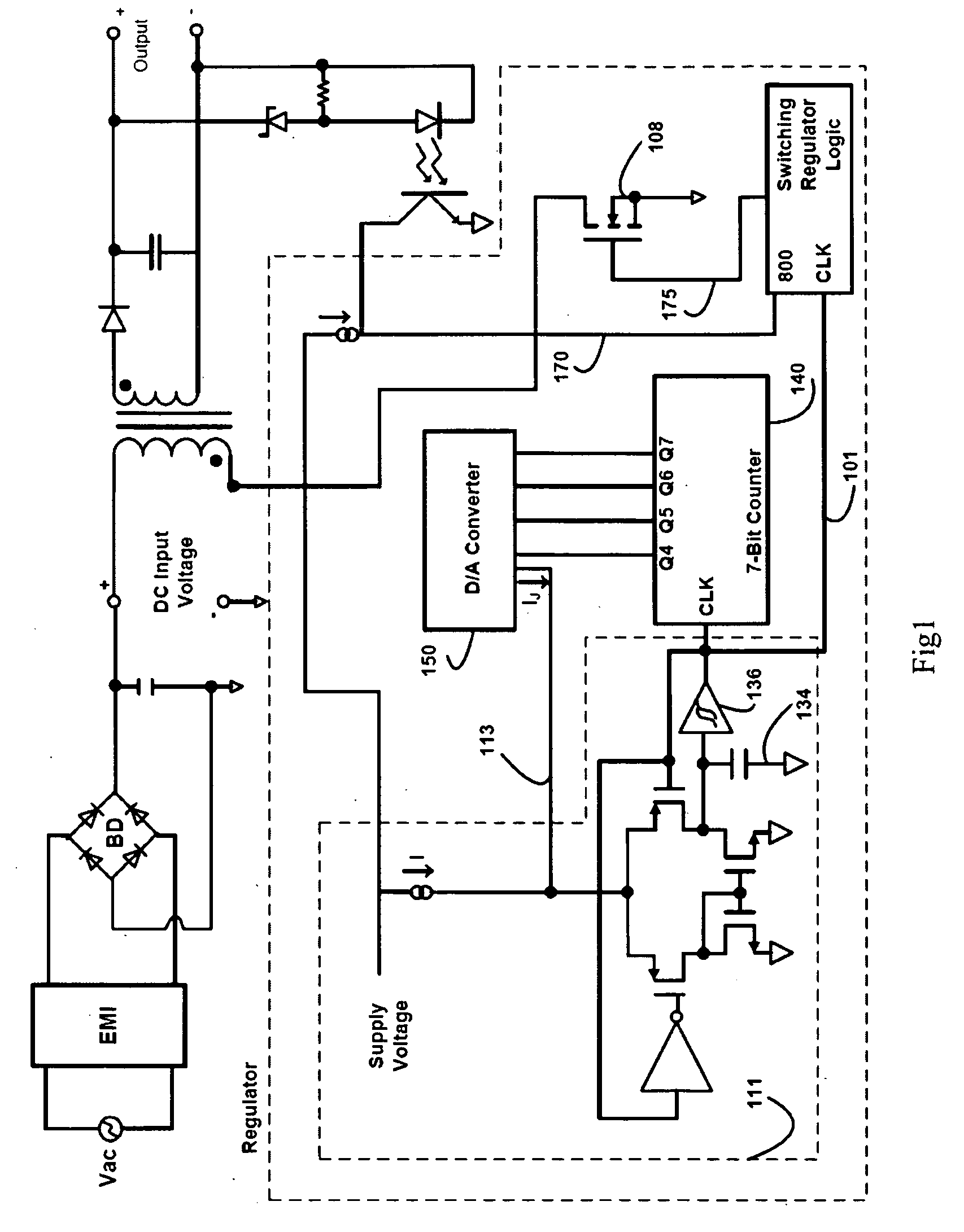Load adaptive EMI reduction scheme for switching mode power supply