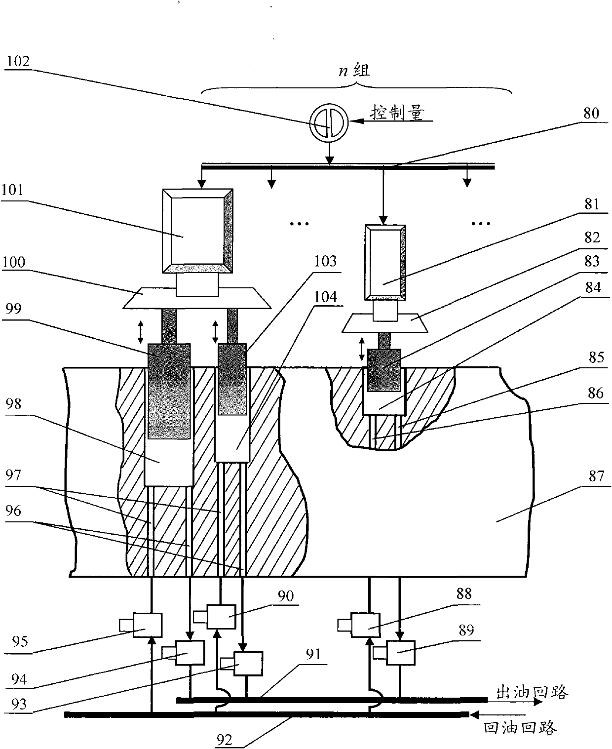 Electrical control variable plunger pump and pump control hydraulic system thereof