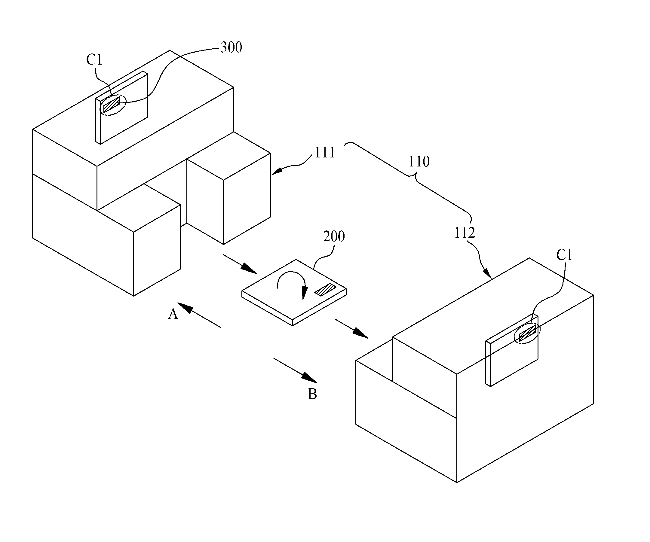 Apparatus for spinning test tray of in-line test handler and in-line test handler