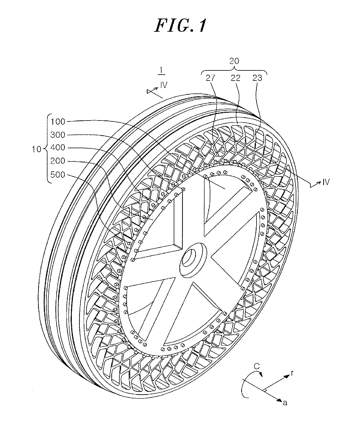 Rim for non-pneumatic tire and wheel including the same