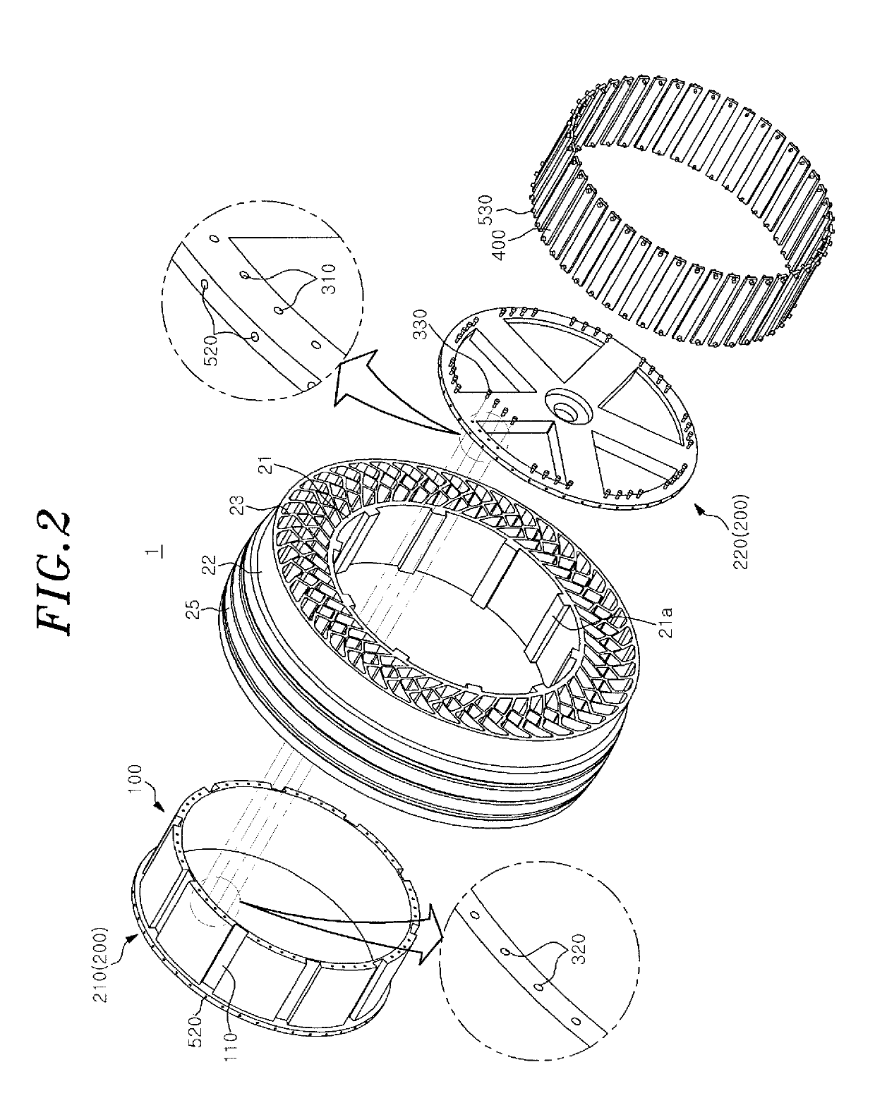 Rim for non-pneumatic tire and wheel including the same
