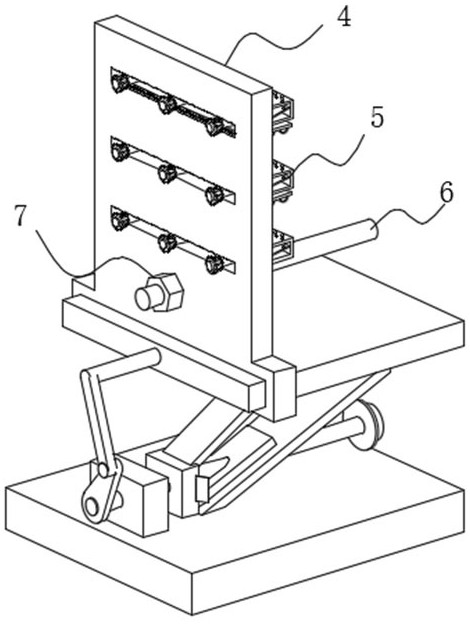Durability experiment device for door lock of construction hoist