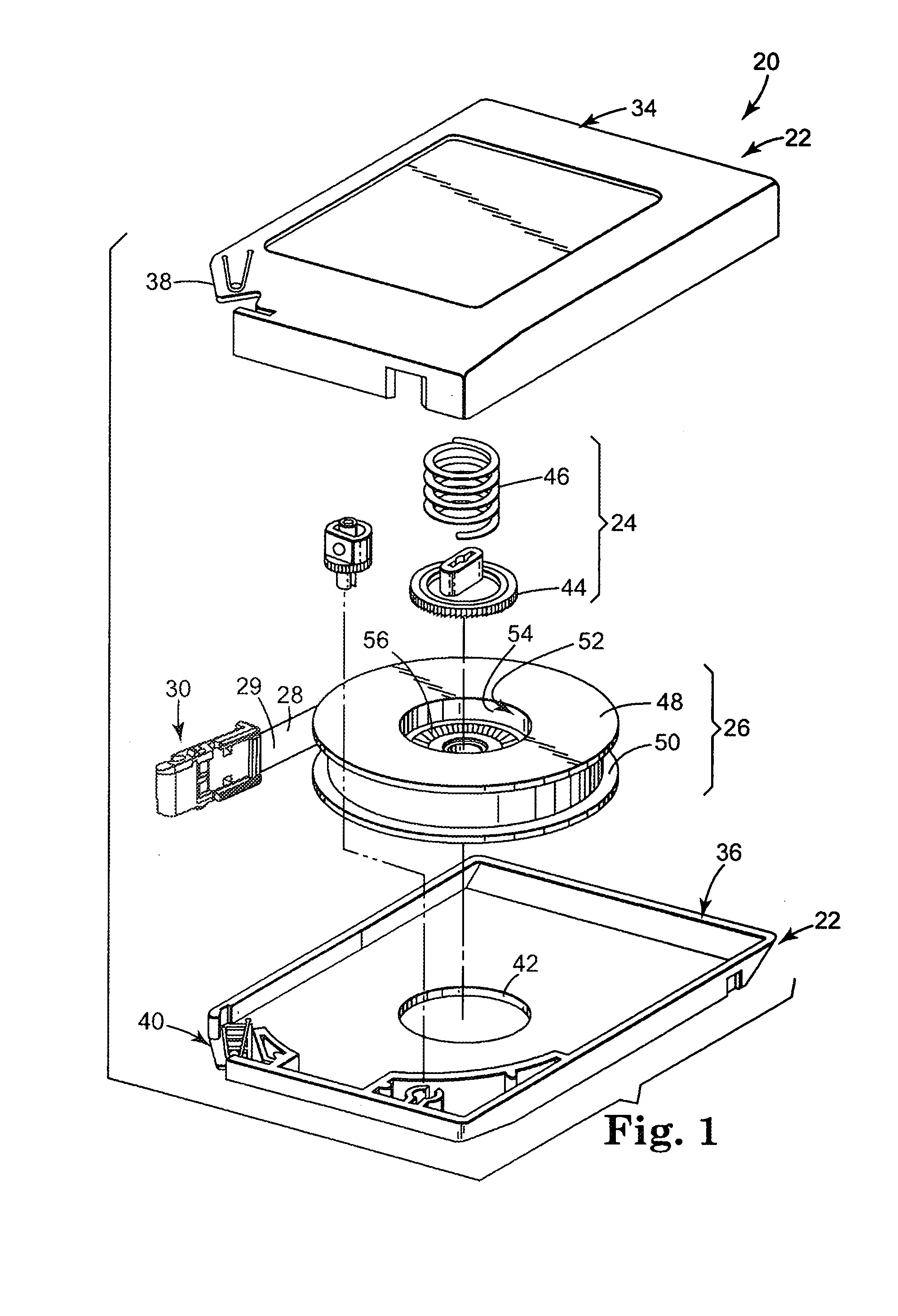 Tape reel assembly with stiff winding surface for a tape drive system