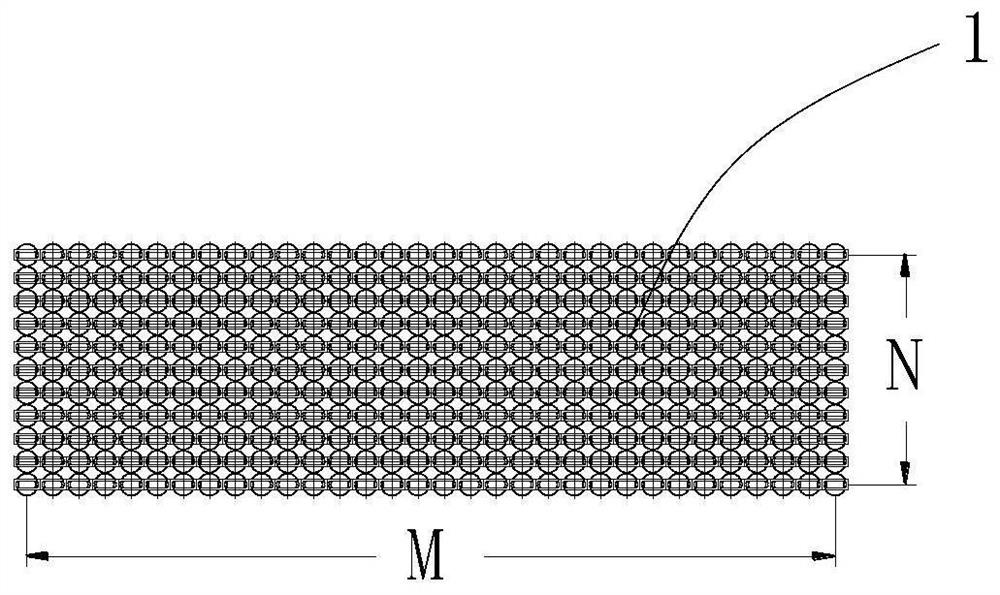External pressure type hollow fiber curtain type membrane and preparation method thereof