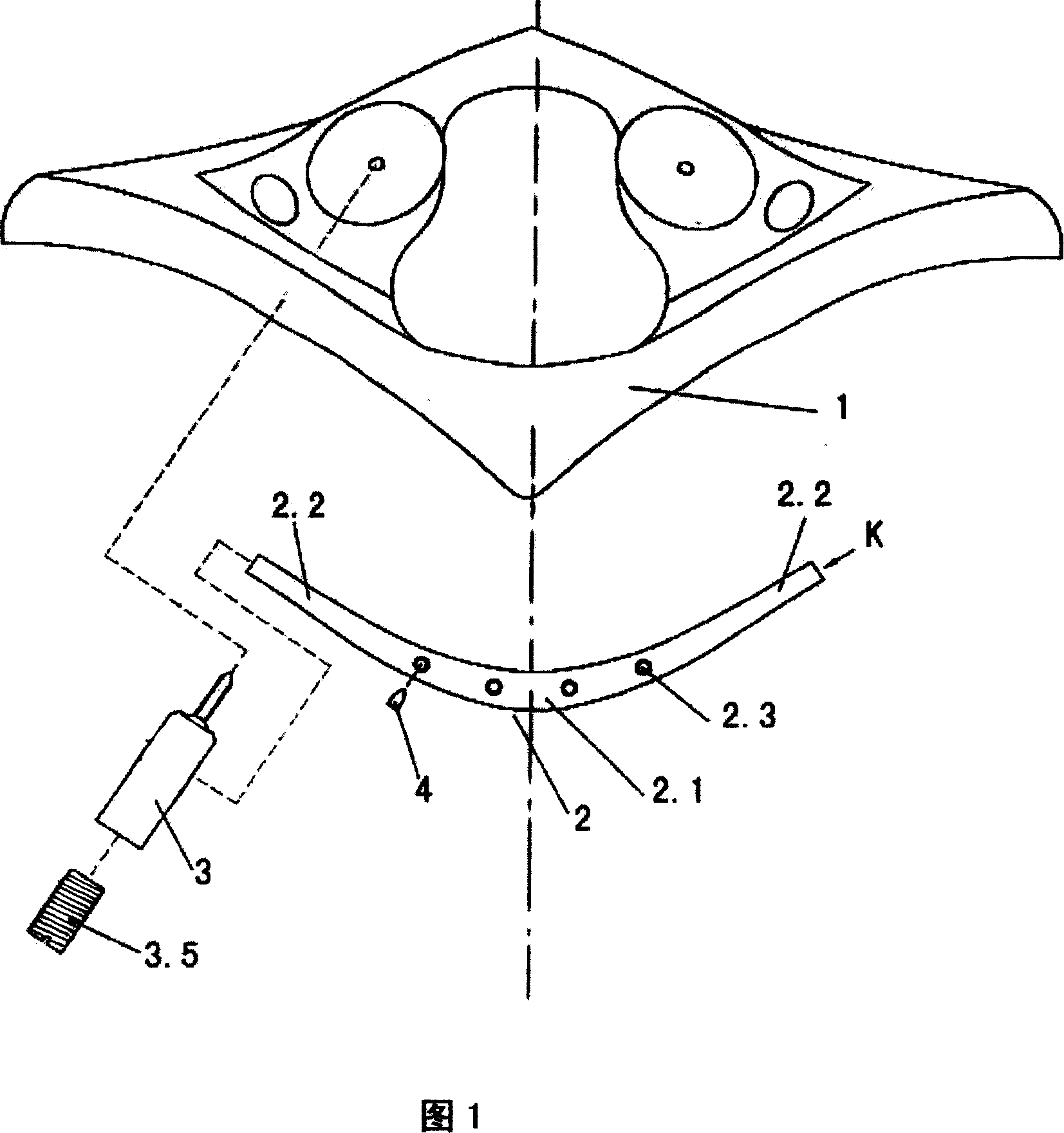 Internal fixing device for rear first cervical vertebrae