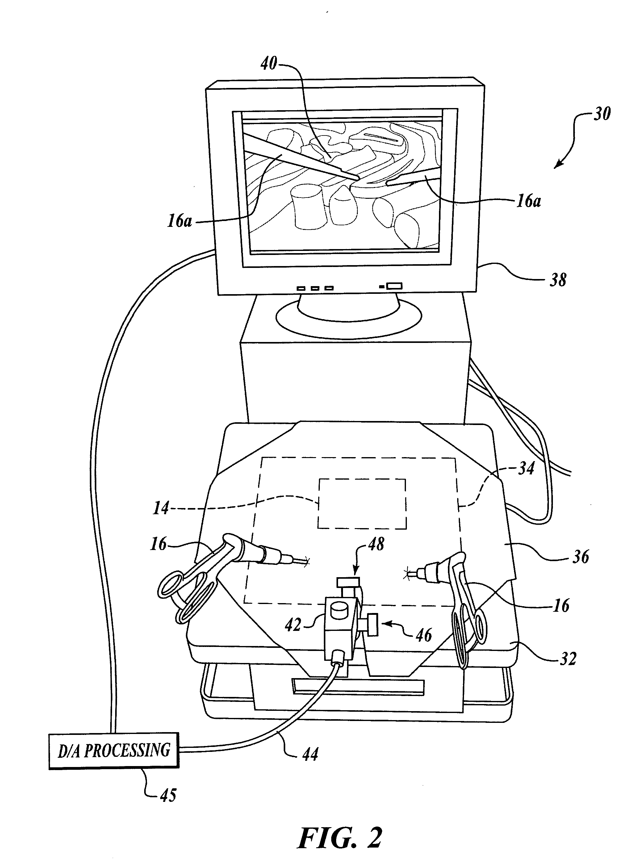 Laparoscopic and endoscopic trainer including a digital camera