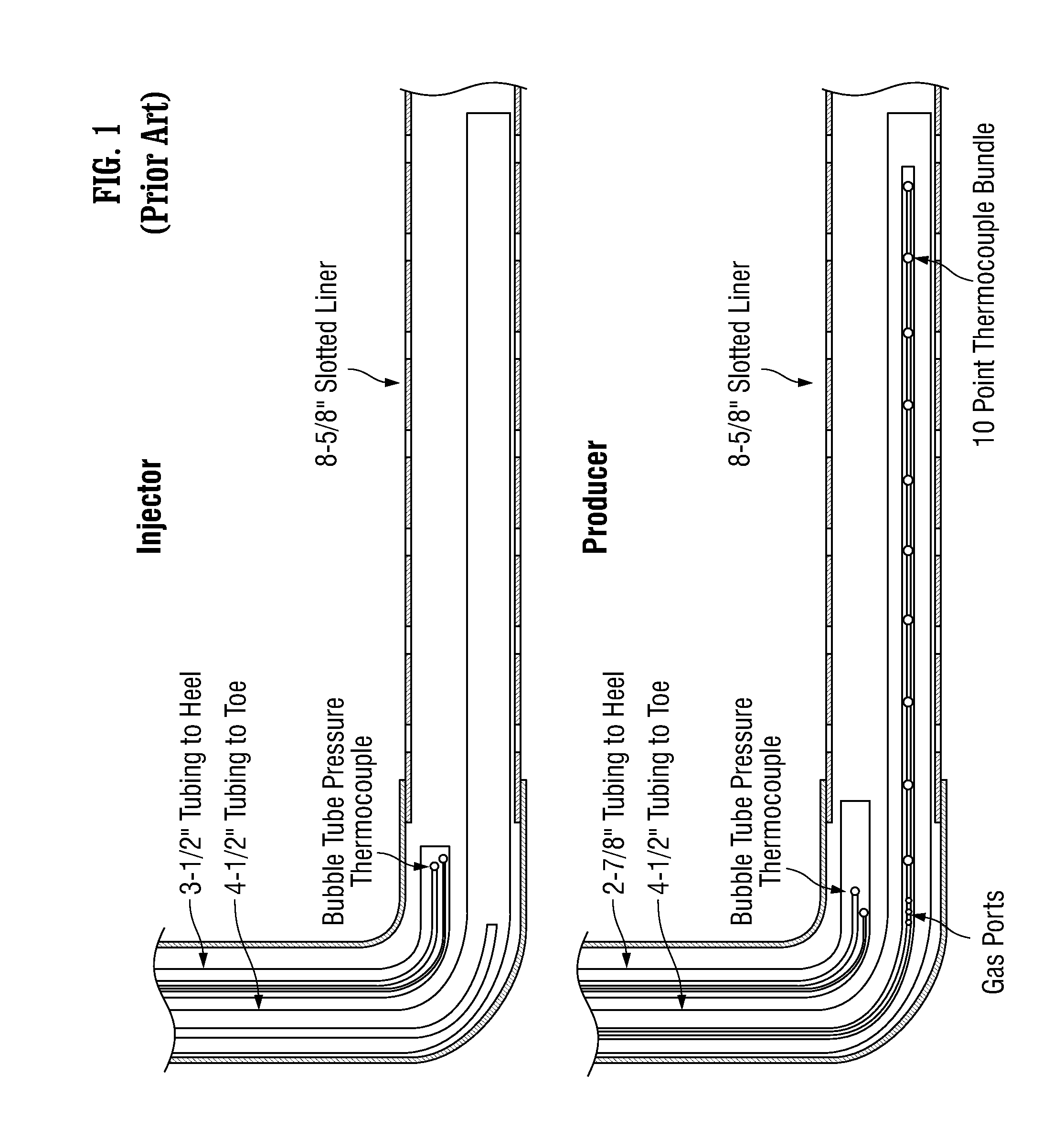 Hydrocarbon recovery employing an injection well and a production well having multiple tubing strings with active feedback control