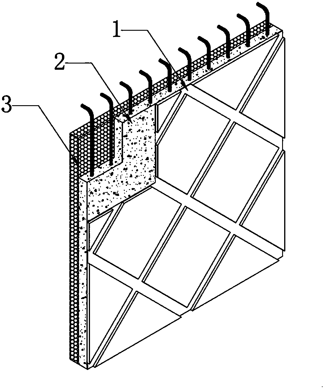 Lightweight cellular concrete composite large plate with functions of decoration, bearing and heat preservation, and production method thereof