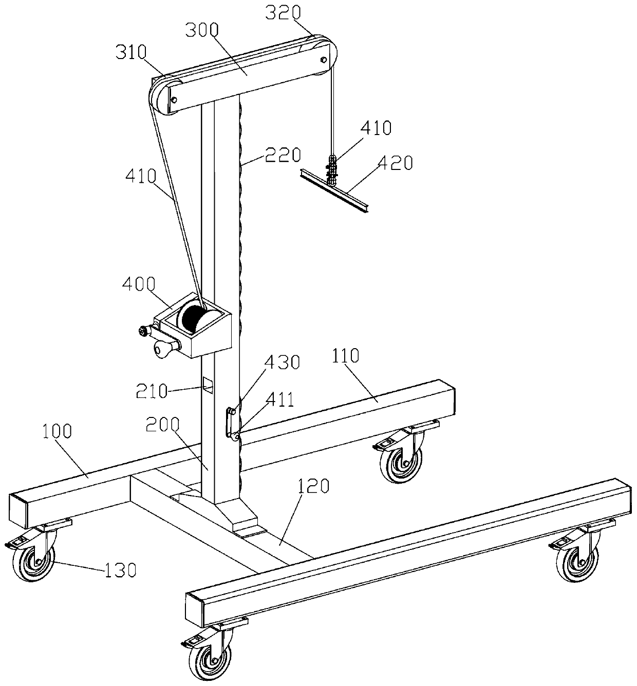 Marine frequency converter hoisting tool