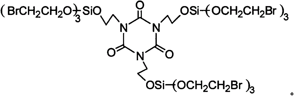 Flame retardant cyclo-bromoethyl trisilicate compound and preparation method thereof