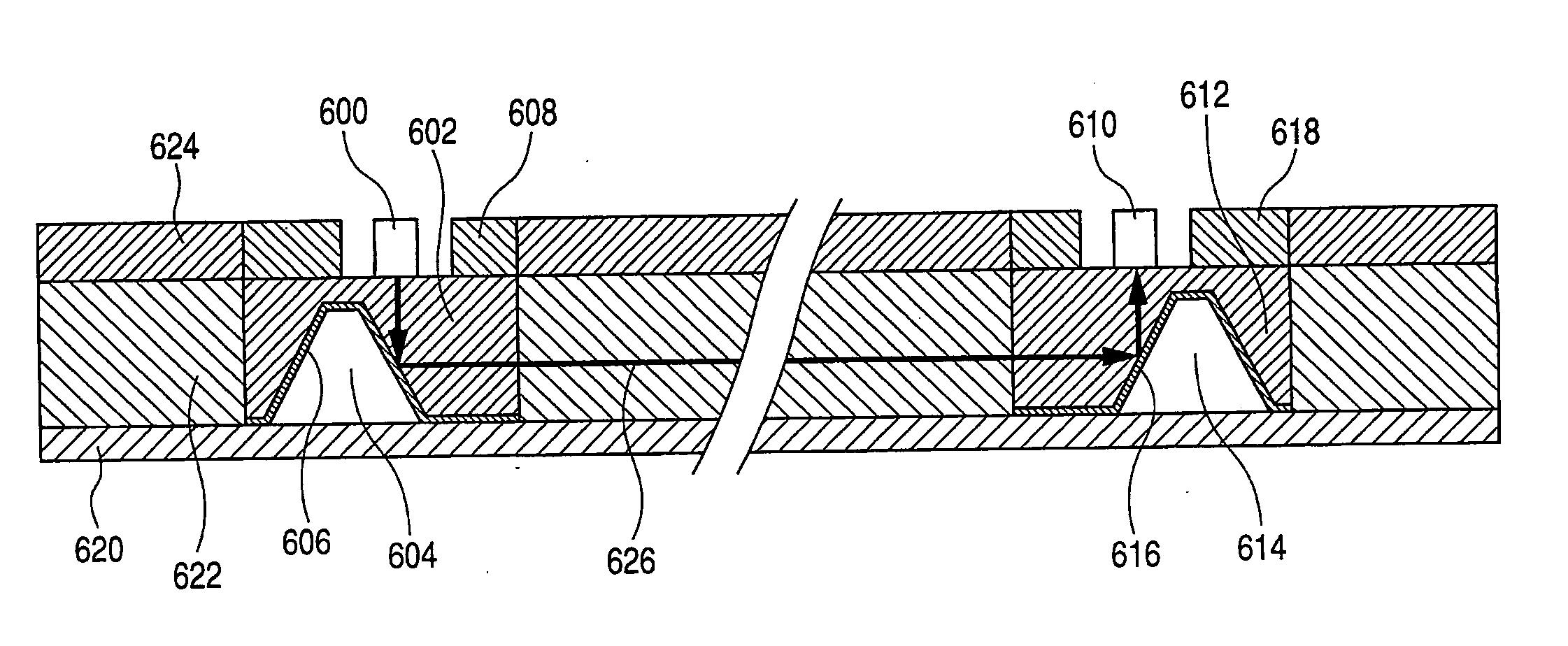 Optical element device and two-dimensional optical waveguide device and optoelectronic circuit board using the same