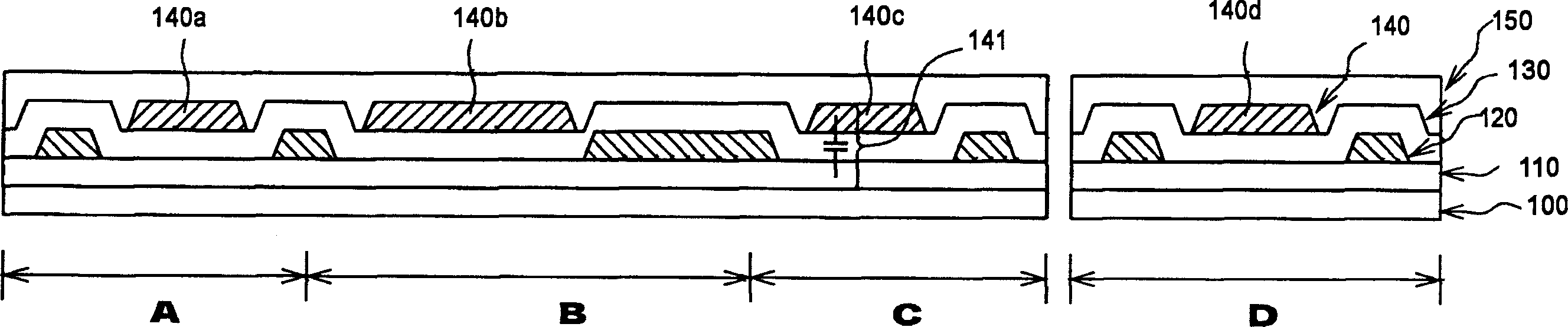 Manufacturing method of array substrate of semi-reflection semi-penetration liquid crystal display