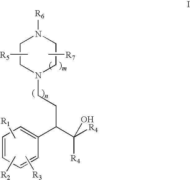 Phenylpiperazine cycloalkanol derivatives and methods of their use