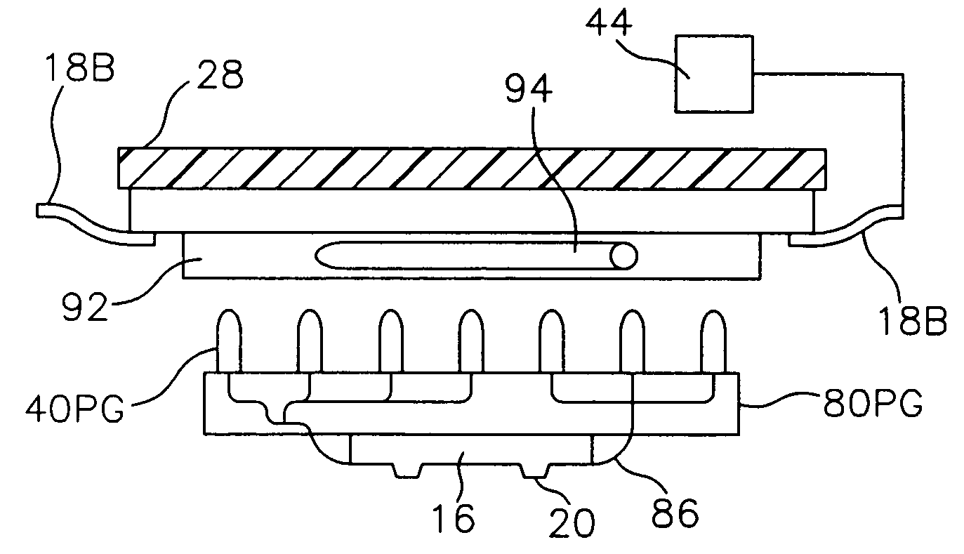 Probe card for semiconductor wafers having mounting plate and socket