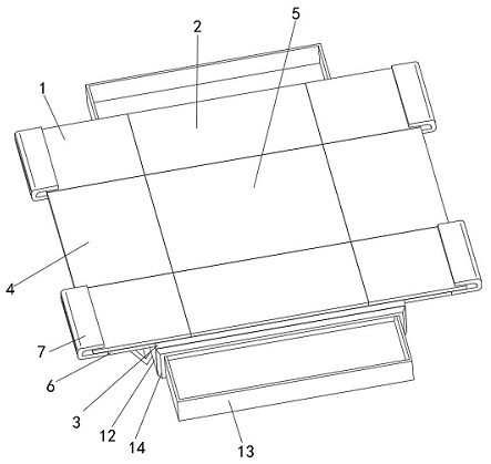 Six-time folding portable table for playing chess