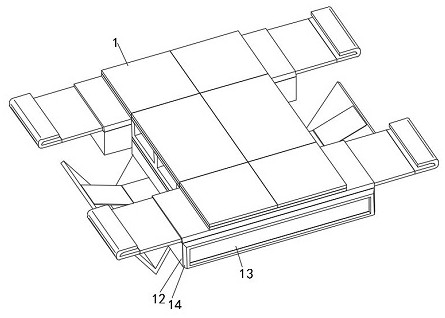 Six-time folding portable table for playing chess