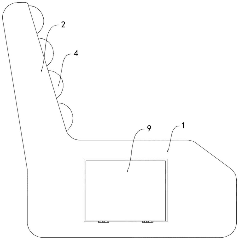 Medical diagnosis and treatment arm-chair special for digestive system department