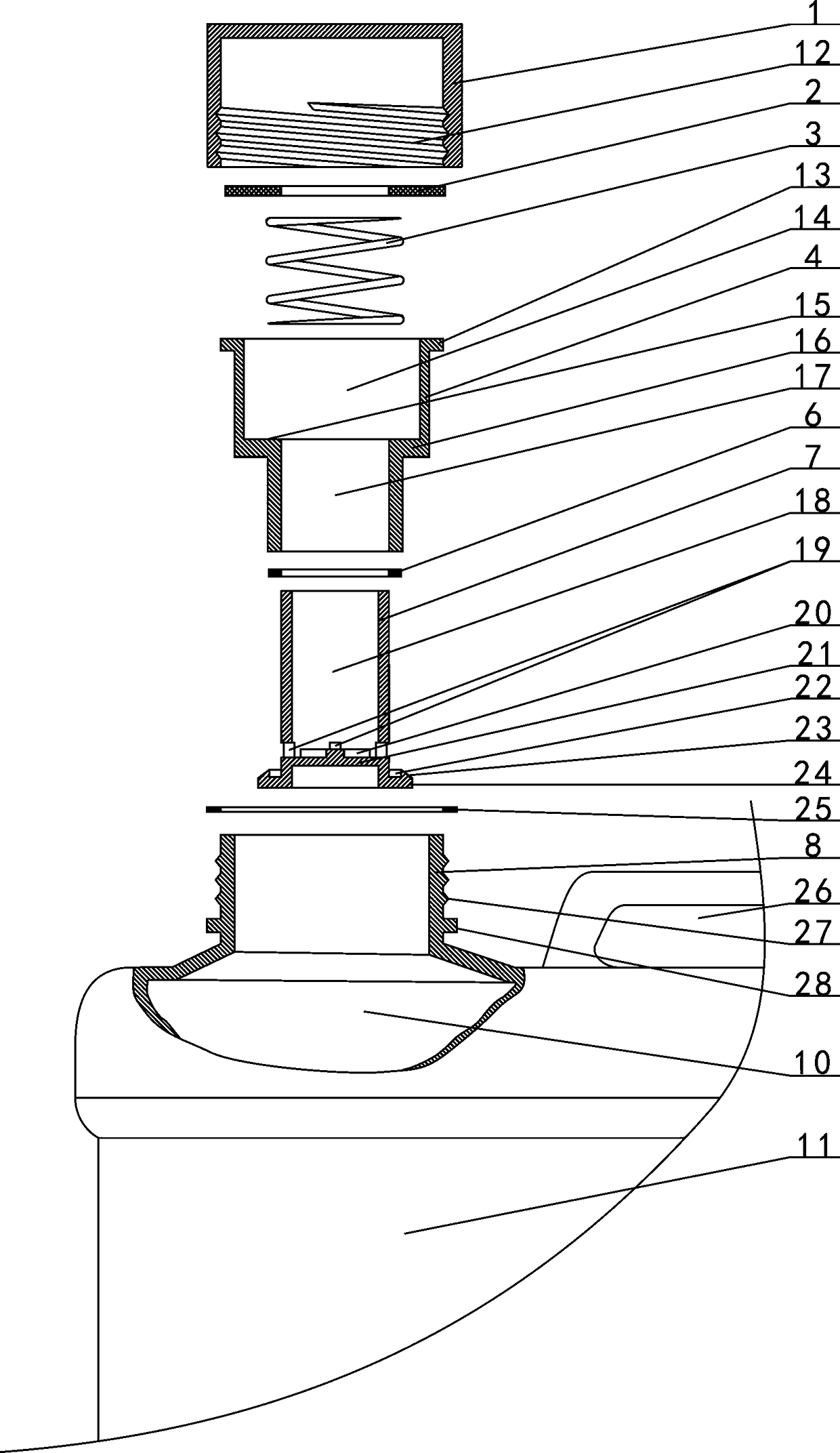 Anti-volatilization structure applicable to chemical liquid raw material barrel