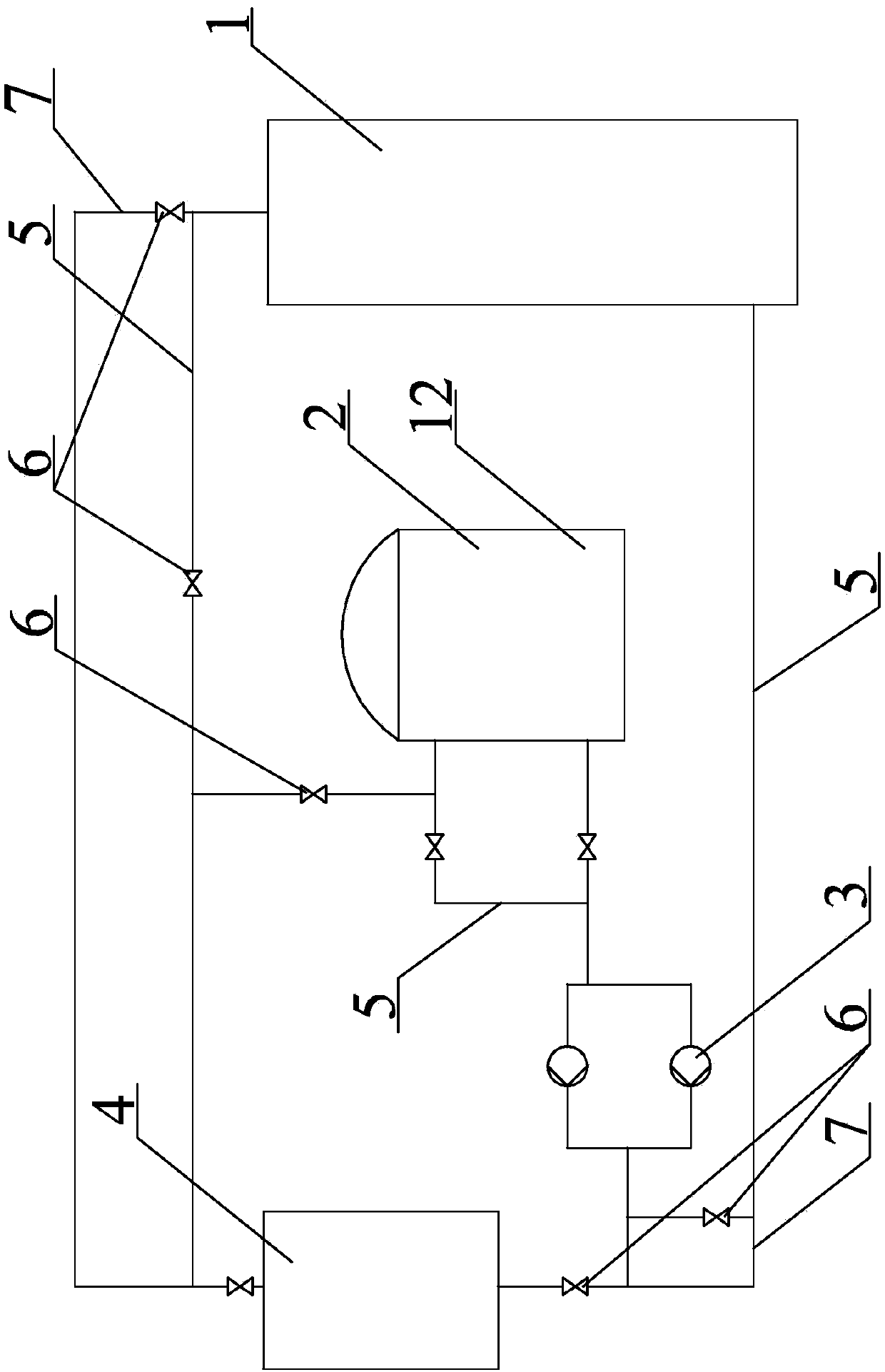 Hot water tank energy storage system for solar energy medium-and-low-temperature heat utilization system