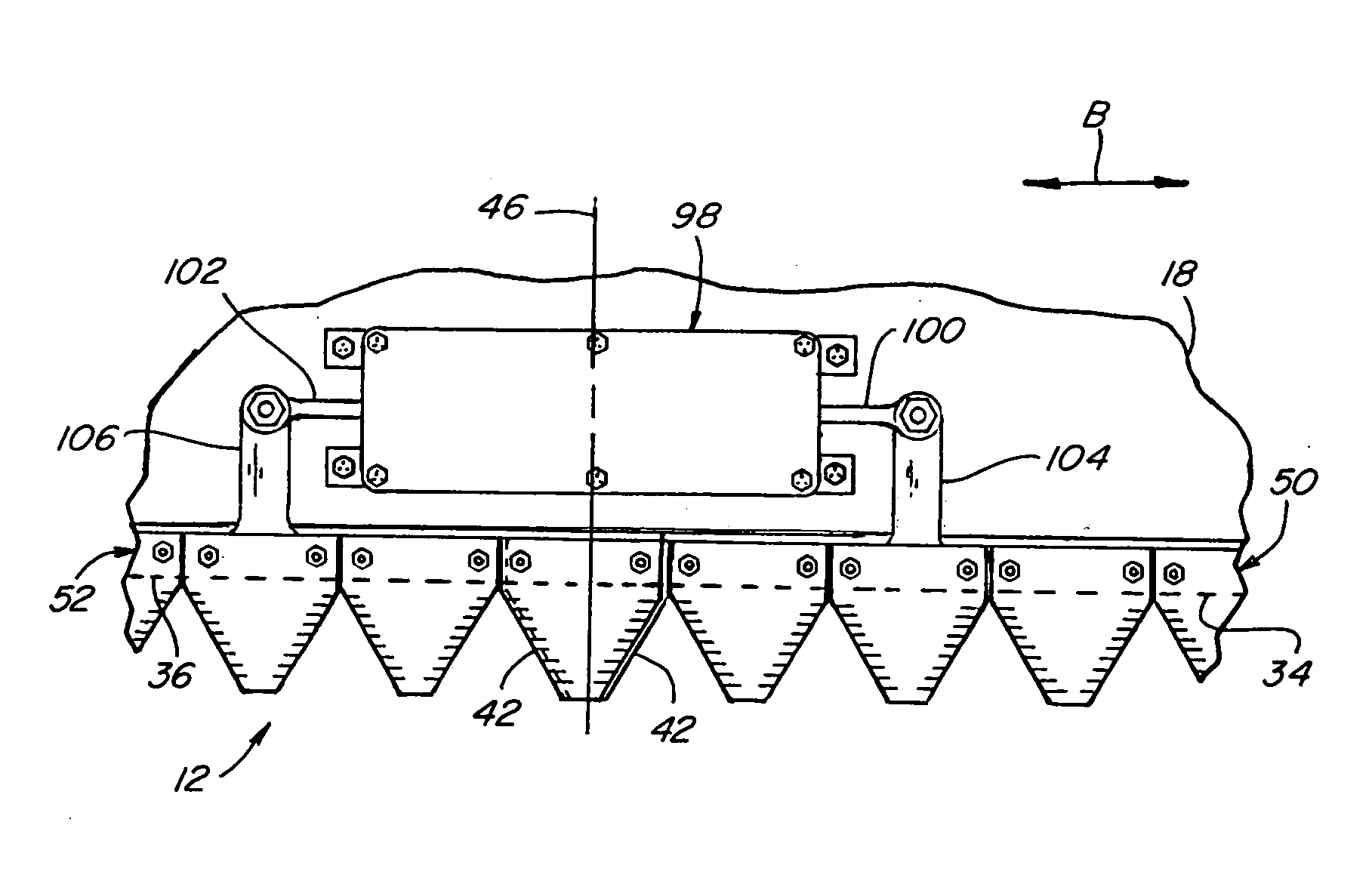 Reversing transfer drive for sickle cutting knives on a header of an agricultural combine