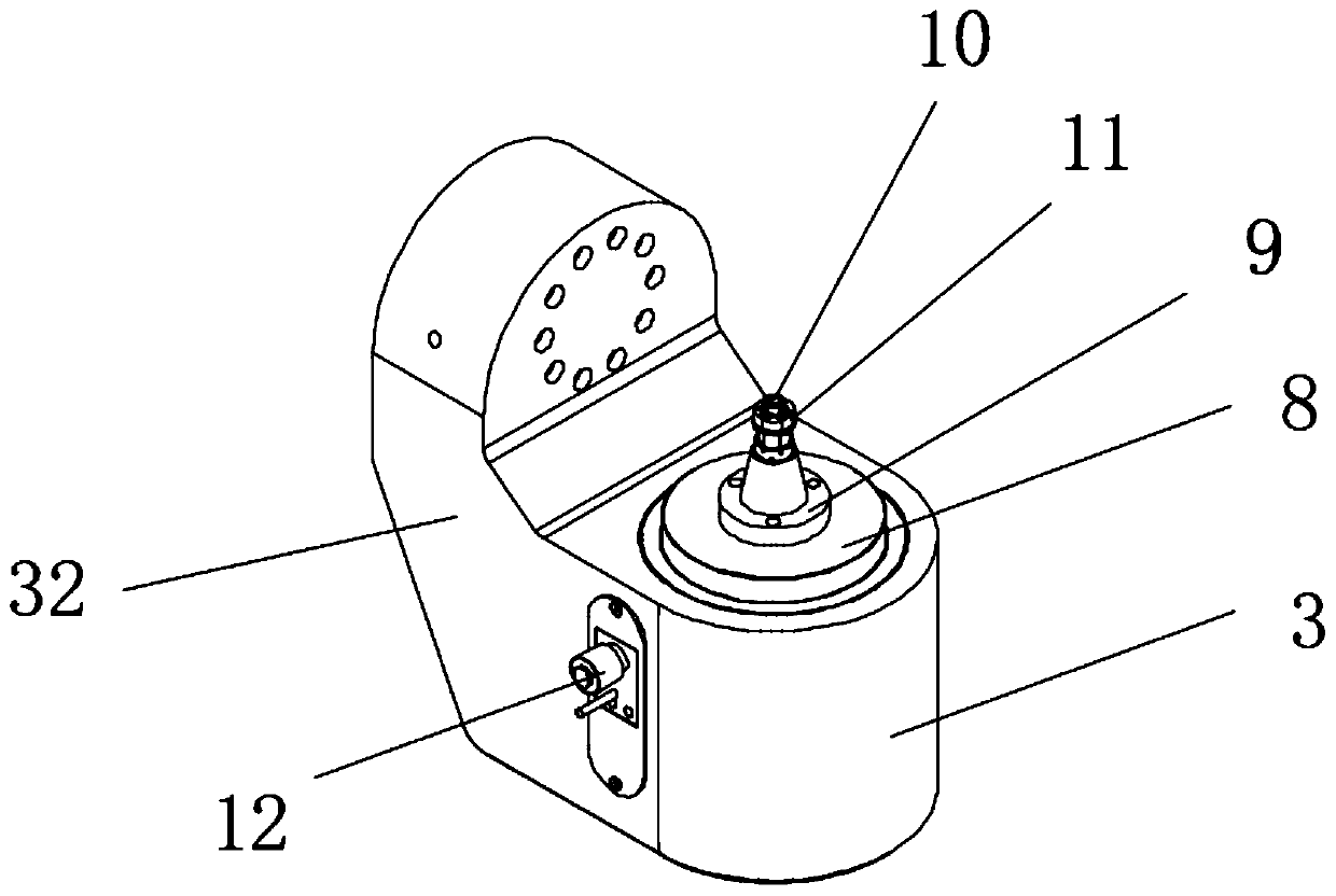 Horizontal harmonic reduction rotating working table