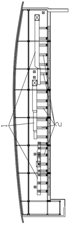 Debugging method of air balance system of airplane paint spraying hangar