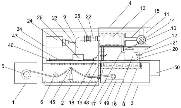 Heating and winding device for release film