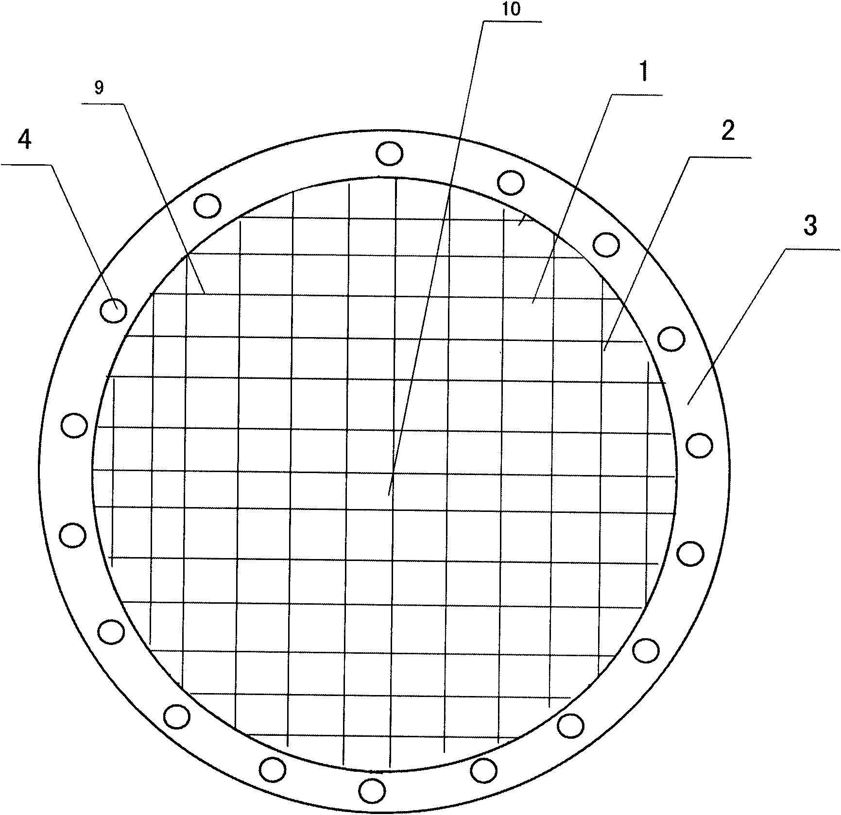 Horizontal protective net of drain well cover